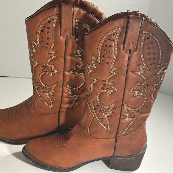 Women's Size 7.5 Brown Boots New - Picture 10 of 15